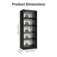 thumbnail image 4 of Madesa Kitchen Pantry Storage Cabinet 2 Doors with 5 Utility Shelves 23"L Wooden Organization Unit for Kitchen - Black, 4 of 11