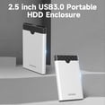 thumbnail image 2 of Unidad de disco duro móvil Lenovo Funda de disco duro portátil Lenovo S-03 de 2,5 pulgadas, USB 3,0 SATA, carcasa de disco duro externo, transmisión de alta velocidad, instalación sin herramientas Lenovo Unidad de disco duro móvil, 2 of 7