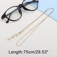 thumbnail image 4 of Unique Bargains 1 Pc Eyeglass Chain Glasses Chain Copper Snake Chain Pattern 75cm L  Gold Tone, 4 of 5