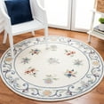 thumbnail image 2 of SAFAVIEH Micro-Loop Noweel Diamond Area Rug, Ivory/Grey, 5' x 5' Round, 2 of 10