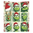 Grinch Blanket, Grinch Gifts, Nightmare Before Christmas Blanket