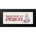 thumbnail image 2 of Reed, Tara 24x12 Black Modern Framed Museum Art Print Titled - Patriotic Gnomes panel II-American, 2 of 5