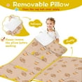 thumbnail image 3 of Light Brown Footballs and Cups Pattern Toddler Nap Mats for Kids Preschool,Sleeping Mat Bag or Kids,Toddler Sleeping Bag,Toddler Nap Mat or Daycare, 3 of 6