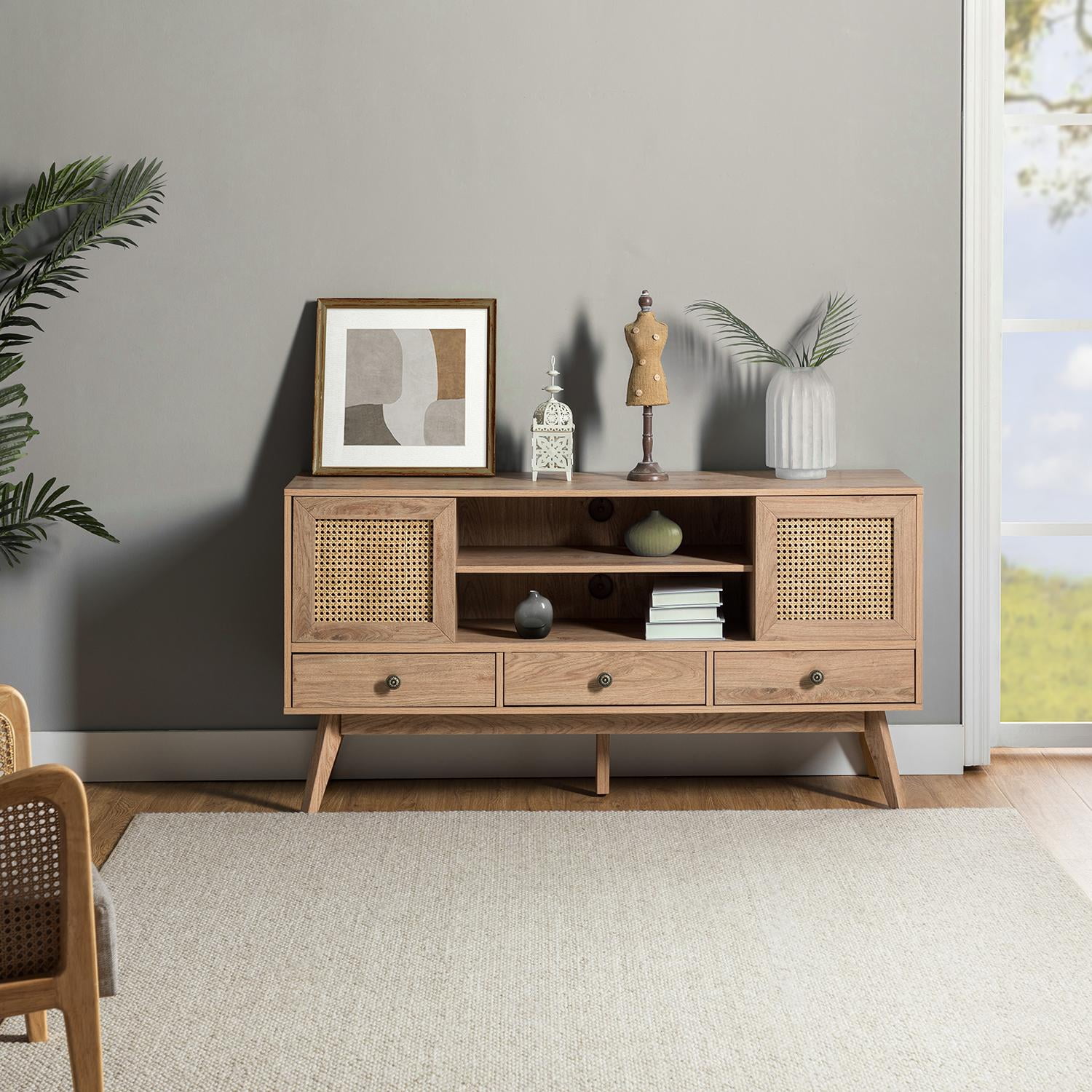 Buy 14 Karat Home Modern TV Stand for TVs up to 65 Inch, Midcentury