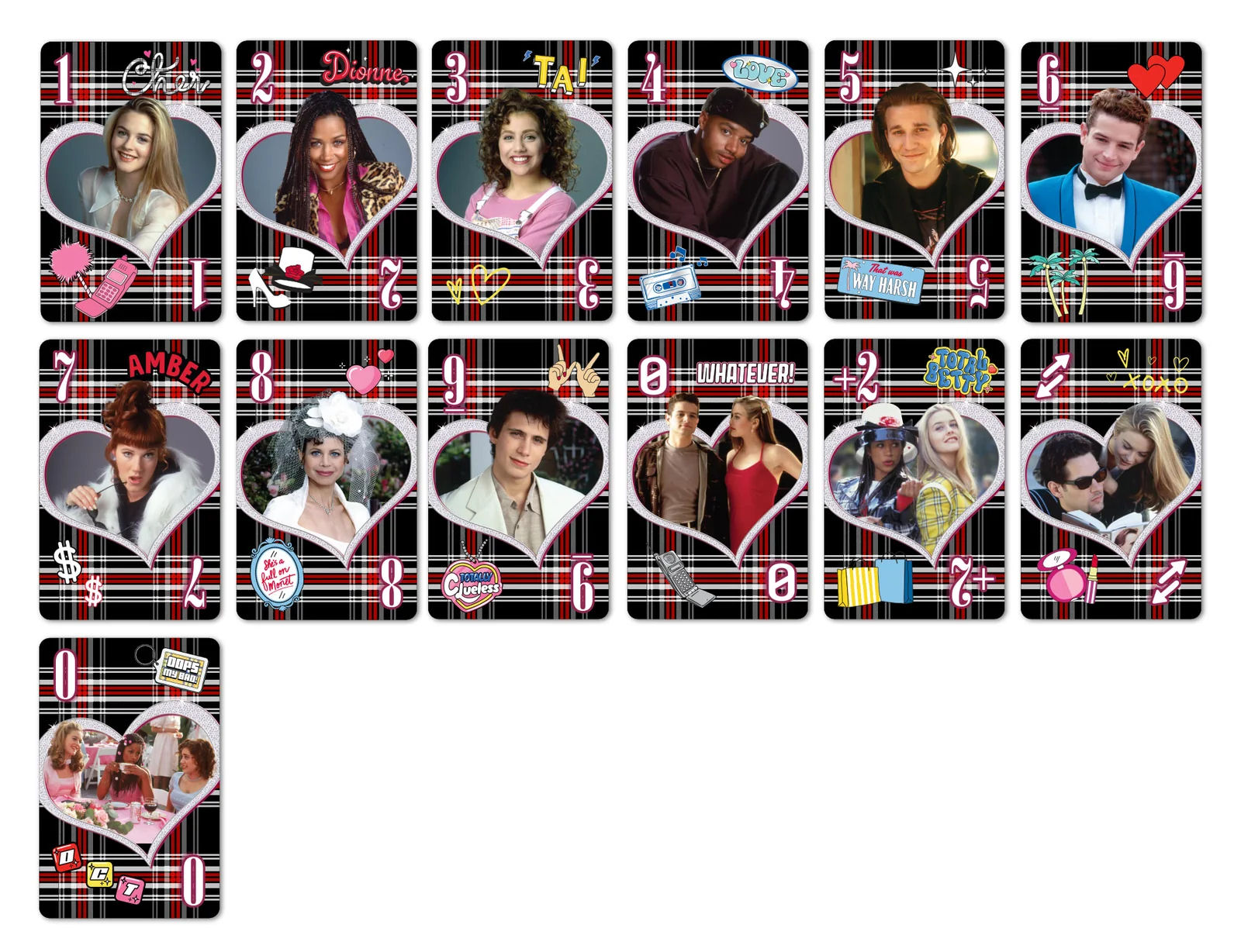Mattel - UNO - Clueless Fandom 30th Anniversary Card Game Deck