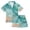 Beautiful Watercolor Stars, variant on Silky Satin Kids' Pajama Set Breathable & Smooth Unisex Button-Down Pajamas Colorful Pastel Floral Pattern