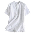 thumbnail image 1 of POINTERTECK Summer Men‘s Cool Thin Breathable Solid Color Button Cotton Shirt Short Sleeve, 1 of 6