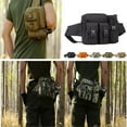 thumbnail image 4 of Al aire libre Gear cintura riñonera para hombre táctico campamento senderismo bolsa Negro Hugo Botella de agua paquete de la cintura, 4 of 6