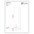 thumbnail image 3 of Z-Lite 576M-LED Edge 19" Tall Led Outdoor Wall Sconce, 3 of 7