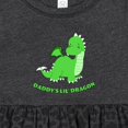 thumbnail image 4 of Inktastic Daddy's Lil' Dragon Cute Green Dragon Girls Baby Dress, 4 of 5