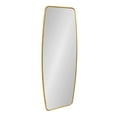 thumbnail image 1 of Kate and Laurel Caskill Modern Barrel Mirror, 18 x 48, Gold, Rounded Rectangle Full Sized Mirror for Wall, 1 of 8