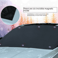 thumbnail image 2 of Parasol con imán para coche, protector solar para parabrisas de vehículo, cubierta de tela recubierta de plata de fábrica de nieve, a prueba de heladas, protección de privacidad, protección, 2 of 5