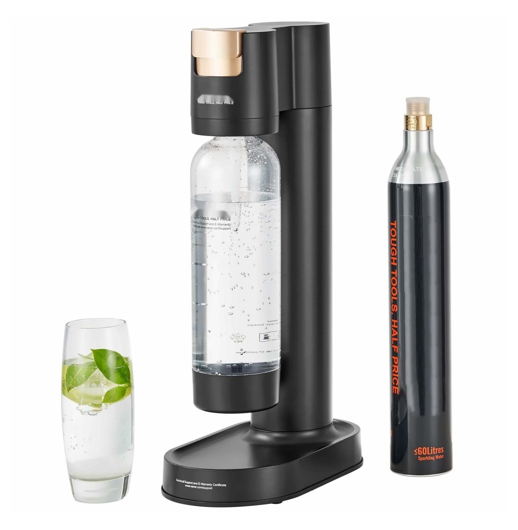 SodaStream Fizzi Sparkling Water Maker (Black) with CO2 and BPA