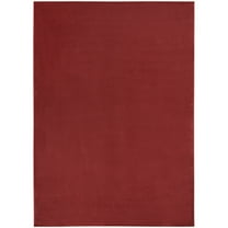 5' X 7' Brick Red Non Skid Indoor Outdoor Area Rug - 6' x 7'