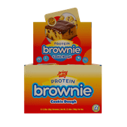 Cookie Dough Bites, 12 Count Prime Bites Protein Brownie with 19g Protein and 5g Collagen