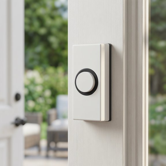 IMIKEYA ABS Doorbell Push Button, Replacement Door Bell for Home Entryway, Easy Install, Versatile Everyday Home Design