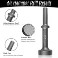 thumbnail image 3 of 31982 Air Hammer Bits, 4-Inch Air Hammer, Black Coated Anti-Oxidation Air Hammer Attachments, Air Hammer Chisel to Help Remove Stuck and Frozen Nuts and Bolts, 3 of 7