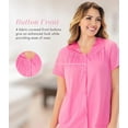 thumbnail image 2 of Exquisite Form Nylon Tricot Short Sleeve Matching Pajama Set 90107, 2 of 5