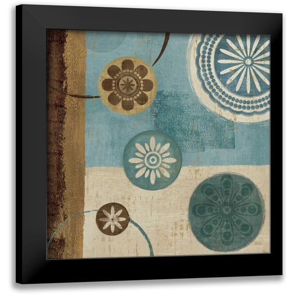 Charron, Veronique 12x12 Black Modern Framed Museum Art Print Titled - New Generation Blue II