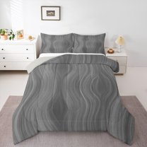 Castle Fairy Gradient Stripes Twin Comforter Sets,Abstract Watercolor Lines Bedding Set