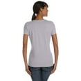 thumbnail image 2 of The Fruit of the Loom Ladies 5 oz HD Cotton V-Neck T-Shirt - ATHLETIC HEATHER - XL, 2 of 2