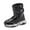 /g1Black32, variant on Child Winter Warm Boots Girls Plush Long Shaft Outdoor Solid Color Cold Weather Footwear With Thick Insulation Maximum Comfort And Leisure Shoes