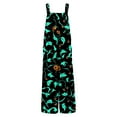 thumbnail image 7 of WTOBBY Halloween Themed Women's Casual Jumpsuit in Sleeveless Cotton Design, Printed for Style, Comfortable Loose Fit Perfect for Daily Activities,TurquoiseL, 7 of 7