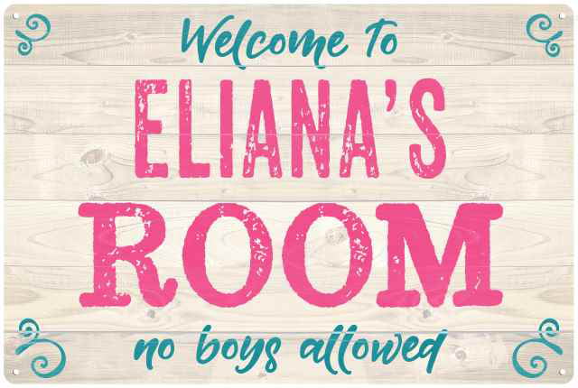 Eliana's Room Metal Sign 
