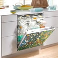 thumbnail image 2 of Yayeee Magnetic Dishwasher Cover for The Front Decoration Home Kitchen Machine Sticker Protector, Green Floral Garden, 2 of 6