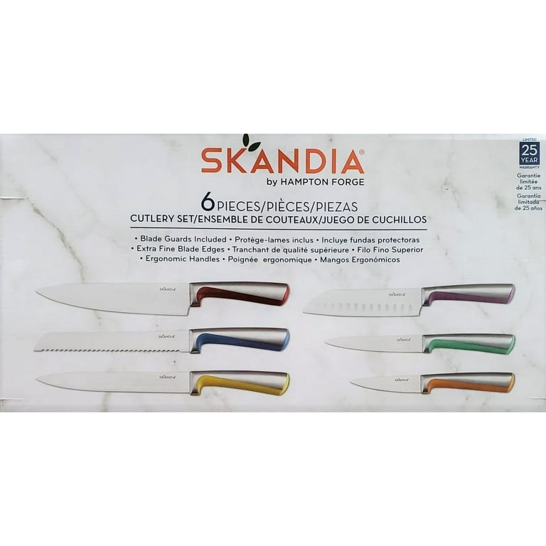 Skandia 5-piece Stainless Steel Cutlery Set with Blade Guards 