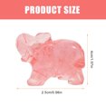 thumbnail image 2 of 2pcs Elephant Statue Crystal Elephant Sculpture Quartz Elephant Figurine Animal Shaped Decoration, 2 of 8