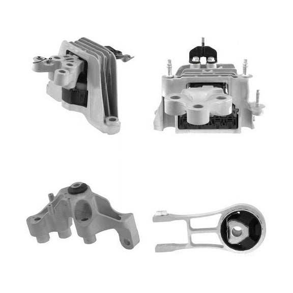 Engine Mount and Transmission Kit - 4 Piece - Compatible with 2017 - 2023 Chrysler Pacifica 3.6L V6 2018 2019 2020 2021 2022