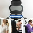 thumbnail image 4 of CTIRCHIU Adults Office Chair Backrest Black 1Set, 4 of 11