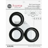 Dritz 1-9/16" Curtain Grommets, Black Texture, 8 Sets