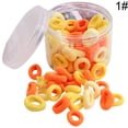 thumbnail image 2 of 100PCS Kids Ponytail Holders Solid Color Hair Ties Elastic Hair Bands with Box, 2 of 10