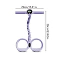 thumbnail image 2 of Smart Foot Pedal Resistance Trainer with Digital Counting, 6-Tube Elastic Yoga Pull Rope for Full Body Workout, Home Fitness Equipment for Strength Training & Easter Exercise, 11.41*23.62in, Purple, 2 of 6