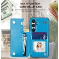 thumbnail image 2 of A15 5G Phone Case,Designed for Galaxy A15 5G Case Wallet with Card Holder,Mandala Emboss PU Leather with Kickstand Credit Card Slots Slim Flip Case for Samsung Galaxy A15 (Blue), 2 of 14