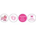 thumbnail image 2 of Darling Souvenir Pink & White 190 Pieces Baby Shower Favor Stickers - Mini Candy Stickers & Chocolate Wrapper Labels for Party Favors & Decorations, 2 of 2