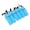 Blue, variant on Suodoka 6PCS Kayak Container Bottle ABS Waterproof Portable Sealed Dry Canister Hook Rope Boating Accessories, 10.2 inches / 26 cm, Blue