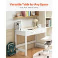 thumbnail image 2 of VEVOR Small Desk with Drawers Kids Desk for Bedroom Simple Study Table White, 2 of 9