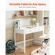 thumbnail image 2 of VEVOR Escritorio para Niños de 1000 x 480 x 751 mm, Mesa de Estudio Moderna y Sencilla con Cajón Mesa Rectangular para Niños para Dibujar, Leer y Escribir en el Hogar y Dormitorio, Blanco, 2 of 9