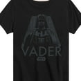 thumbnail image 3 of Star Wars - Grey Mono Darth Vader - Toddler And Youth Short Sleeve Tee, 3 of 5