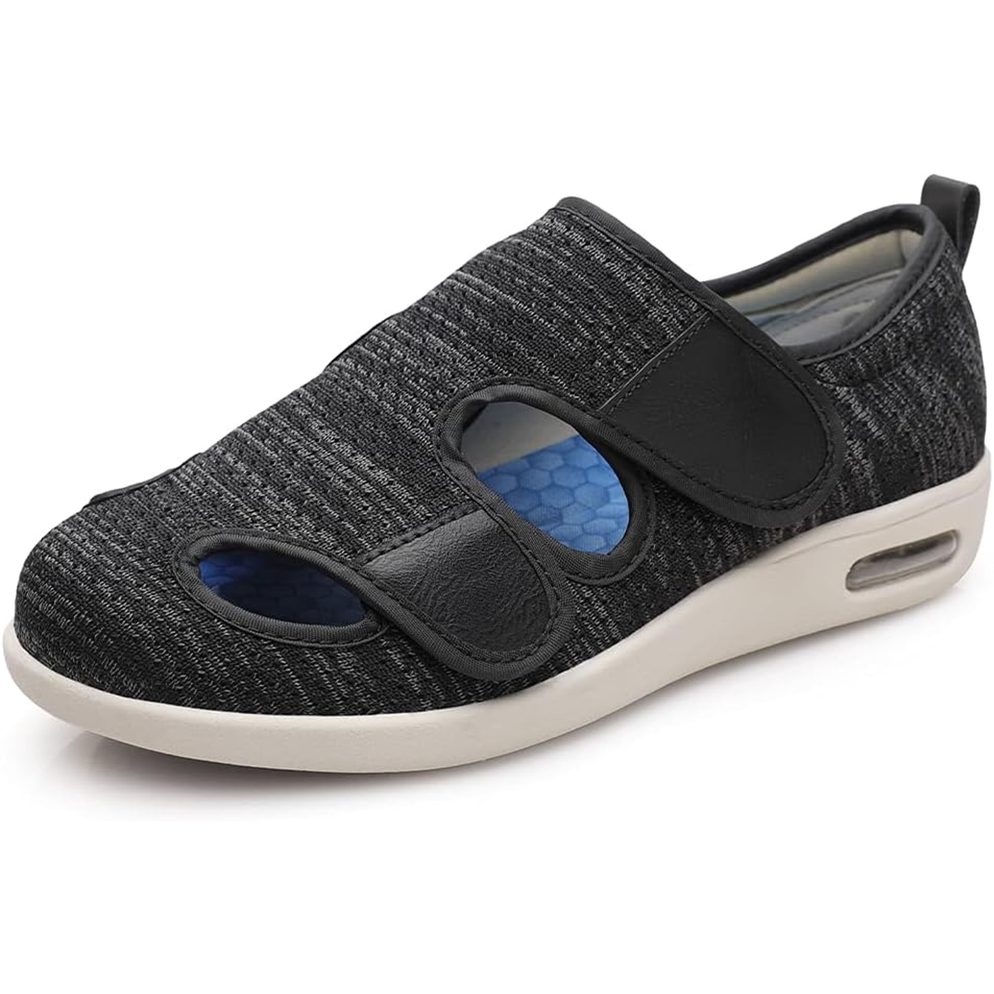 Women's Diabetic Shoes Casual Adjustable Walking Shoes Wide Shoes for Elderly Swollen Feet Non-Slip Air Cushion Bottom