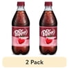 (2 pack) Dr Pepper Strawberries and Cream Soda Pop, 20 fl oz, Bottle