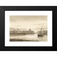 thumbnail image 2 of Théodore Gudin 18x14 Black Modern Framed Museum Art Print Titled - The Outside and the Round Lutheran Church in Amsterdam (1812 - 1880), 2 of 5