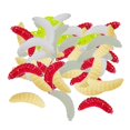 thumbnail image 2 of 100 piezas de señuelos de pesca suaves artificiales, señuelos blandos, s de trucha, señuelos sintéticos Mezclado Zulema Cebo de gusano de pesca, 2 of 8