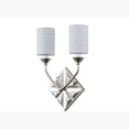 thumbnail image 3 of Lucas McKearn Epsilon 2-Light Transitional Metal Wall Sconce in Polished Nickel, 3 of 3