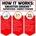 Smarter Greens Superfoods + Energy Powder, Greens Powder with Plant