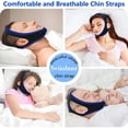 thumbnail image 5 of Sangle Menton pour Dormir Solution Confortable pour Arrêter de Ronfler, Utilisateurs de Sangle Menton, Sangle Menton, Aide au Sommeil pour Hommes et Femmes Aides Respirantes pour Réduire le Ronflement pour Utilisateurs pour Garder la Bouche Fermée, 5 of 5