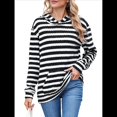 thumbnail image 1 of Camisas de Larga para Mujer, Sudaderas con Capucha y Bolsillo Tipo Canguro, Sudaderas de Otoño. y Negro M, 1 of 10